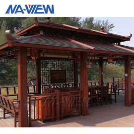 China Equipos prefabricados del pabellón del Gazebo del patio trasero de las creaciones prefabricadas del balcón fábrica