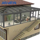 Construya una adición moderna de la extensión del Sunroom del Sunroom del tejado de aguilón atada a la casa proveedor