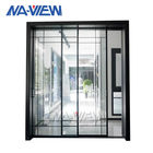 Ventana de aluminio de la puerta del marco de cristal doble ahorro de energía con el sistema de Superhouse proveedor