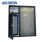 Ventana de aluminio impermeable residencial del marco del fabricante con la pantalla de la mosca proveedor