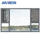 Marco de aluminio barato Windows esmaltado doble de desplazamiento para Malasia proveedor