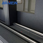 Fábrica de aluminio a prueba de balas prefabricada permanente de la ventana de desplazamiento del estándar europeo del vidrio grande de Guangdong NAVIEW proveedor