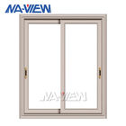 Piso de aluminio de los precios del mejor de Guangdong NAVIEW a la ventana de desplazamiento de madera del diseño de la diapositiva horizontal de Windows del techo proveedor