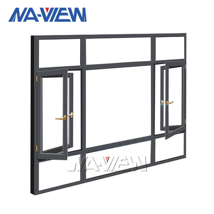 Vidrio de aluminio delgado largo abierto bidireccional Windows del marco de la inclinación y de la vuelta del perfil proveedor