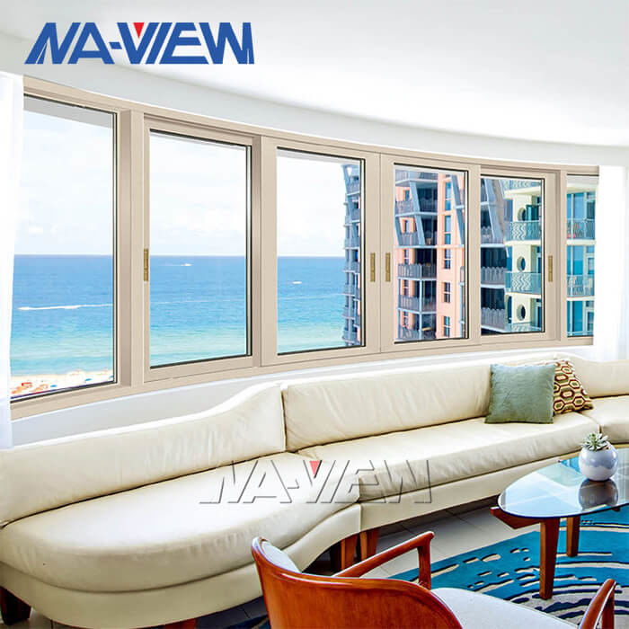 Vidrio doble estándar australiano Windows de desplazamiento horizontal de aluminio de Guangdong NAVIEW para el balcón proveedor
