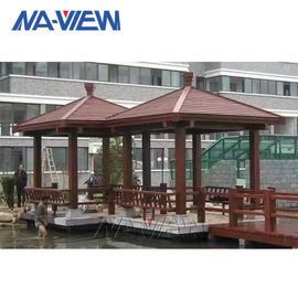 China Gazebo residencial del jardín del Gazebo del patio del tejado del metal de la capa de PVDF con los lados fábrica