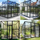 Invernadero de cristal negro modificado para requisitos particulares con la superficie de la capa de PVDF para la casa proveedor