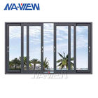 Ventana de desplazamiento de cristal horizontal del marco de aluminio de la textura de madera de Guangdong NAVIEW proveedor